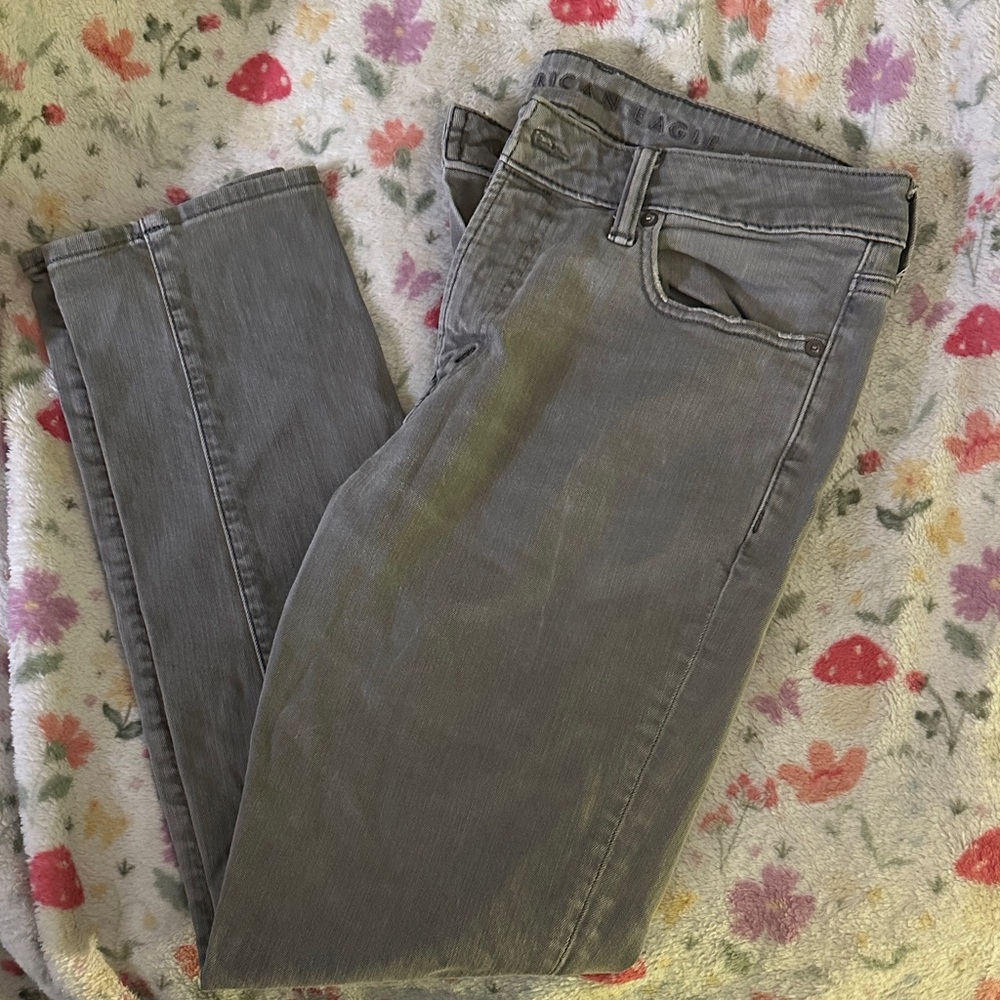 American Eagle Outfitters Men's Gray Skinny Jeans
